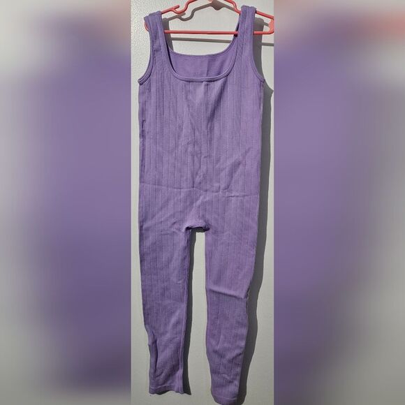 Primark Cares Lavender Ribbed Jumpsuit girls M - Picture 1 of 2